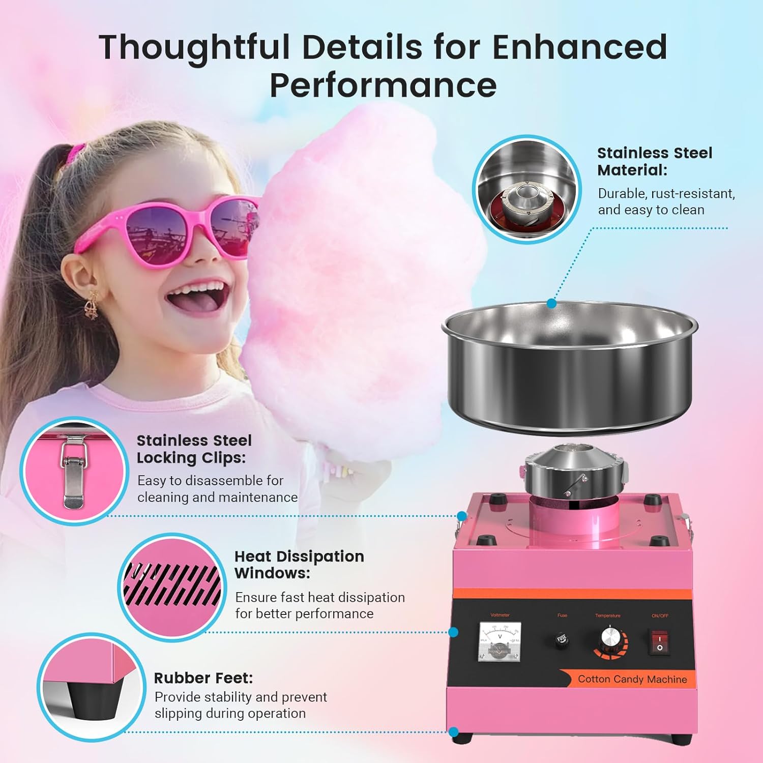 Machine à Barbe à Papa Électri - Candy Floss Machine avis et prix