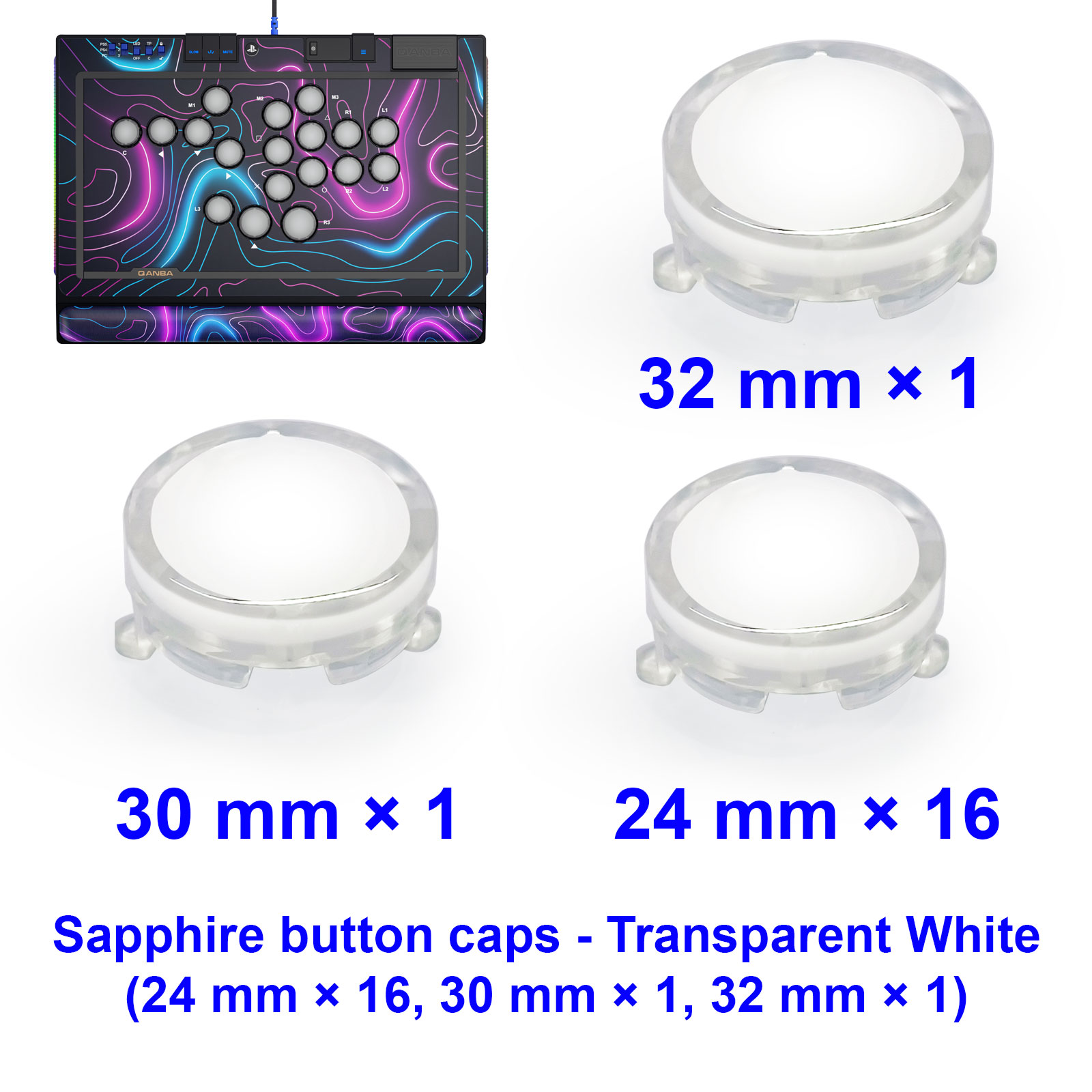 Capuchons de boutons QANBA SAP - Joystick Arcade Parts avis et prix
