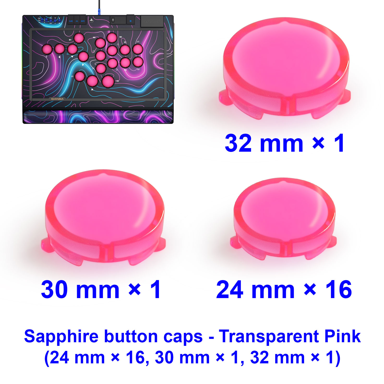 Capuchons de boutons QANBA SAP - Joystick Arcade Parts avis et prix